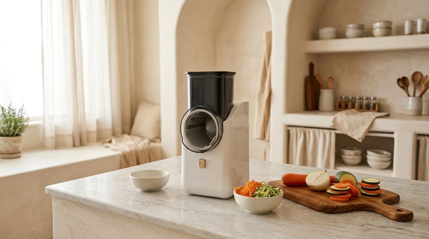 قاطعة الخضار الكهربائية Denx DX2042 — تقطّع بضغطة زر
